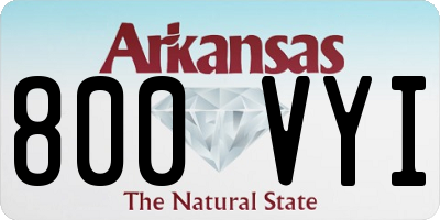 AR license plate 800VYI