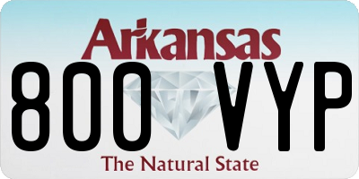 AR license plate 800VYP