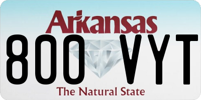 AR license plate 800VYT