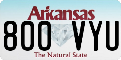 AR license plate 800VYU