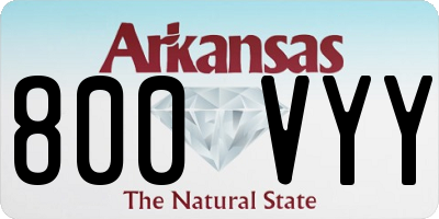 AR license plate 800VYY