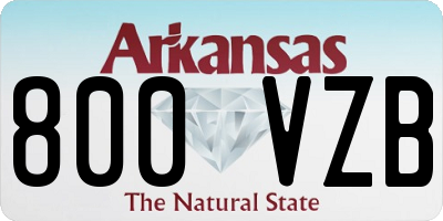 AR license plate 800VZB