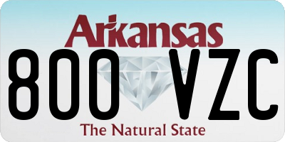 AR license plate 800VZC