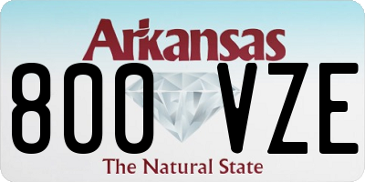 AR license plate 800VZE