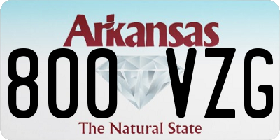 AR license plate 800VZG