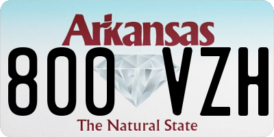 AR license plate 800VZH