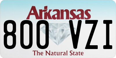 AR license plate 800VZI