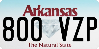 AR license plate 800VZP