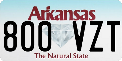 AR license plate 800VZT
