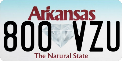 AR license plate 800VZU