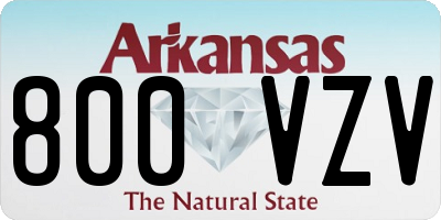 AR license plate 800VZV