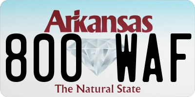 AR license plate 800WAF