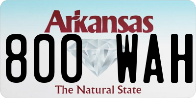 AR license plate 800WAH