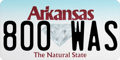 AR license plate 800WAS