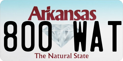 AR license plate 800WAT