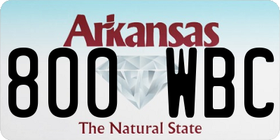 AR license plate 800WBC