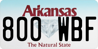 AR license plate 800WBF