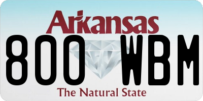 AR license plate 800WBM