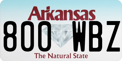 AR license plate 800WBZ
