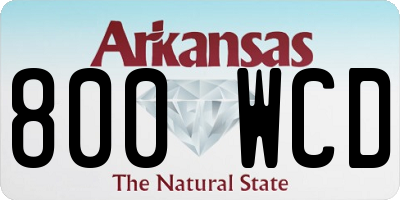 AR license plate 800WCD