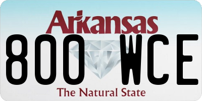 AR license plate 800WCE