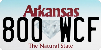 AR license plate 800WCF