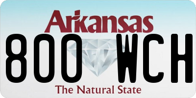AR license plate 800WCH