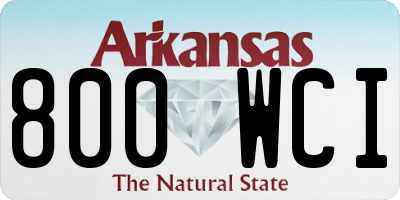 AR license plate 800WCI