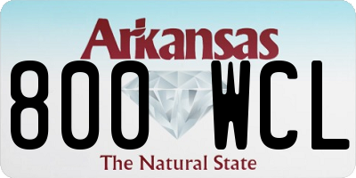 AR license plate 800WCL