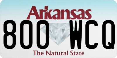 AR license plate 800WCQ