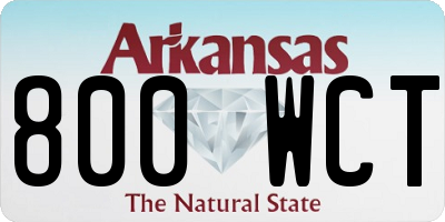 AR license plate 800WCT