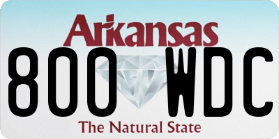 AR license plate 800WDC