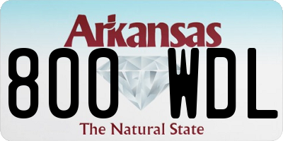 AR license plate 800WDL