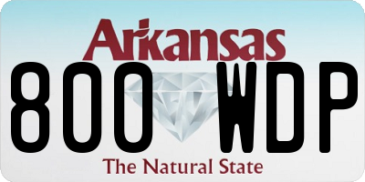 AR license plate 800WDP