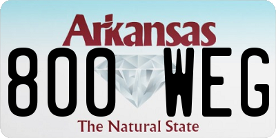 AR license plate 800WEG