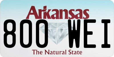 AR license plate 800WEI