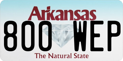 AR license plate 800WEP