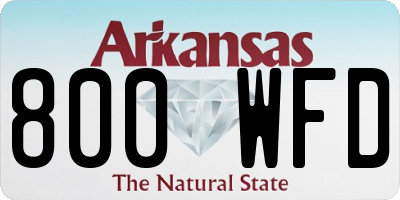 AR license plate 800WFD