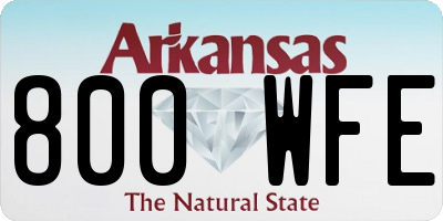 AR license plate 800WFE