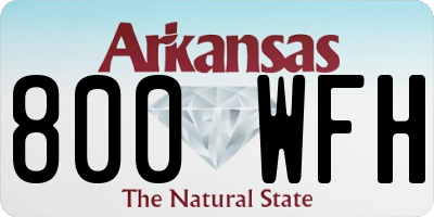 AR license plate 800WFH