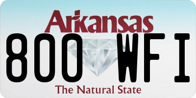 AR license plate 800WFI