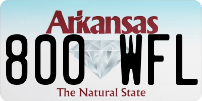 AR license plate 800WFL