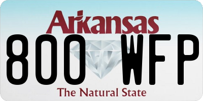 AR license plate 800WFP