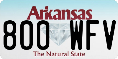 AR license plate 800WFV