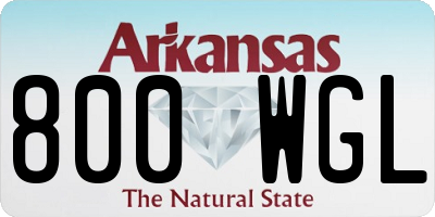 AR license plate 800WGL
