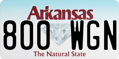 AR license plate 800WGN