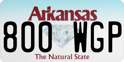 AR license plate 800WGP