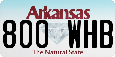 AR license plate 800WHB