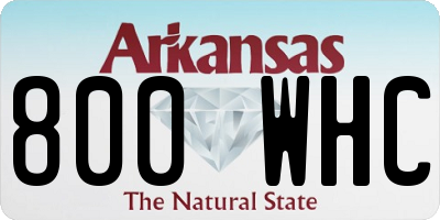 AR license plate 800WHC