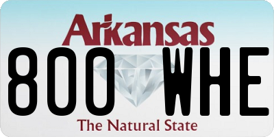 AR license plate 800WHE